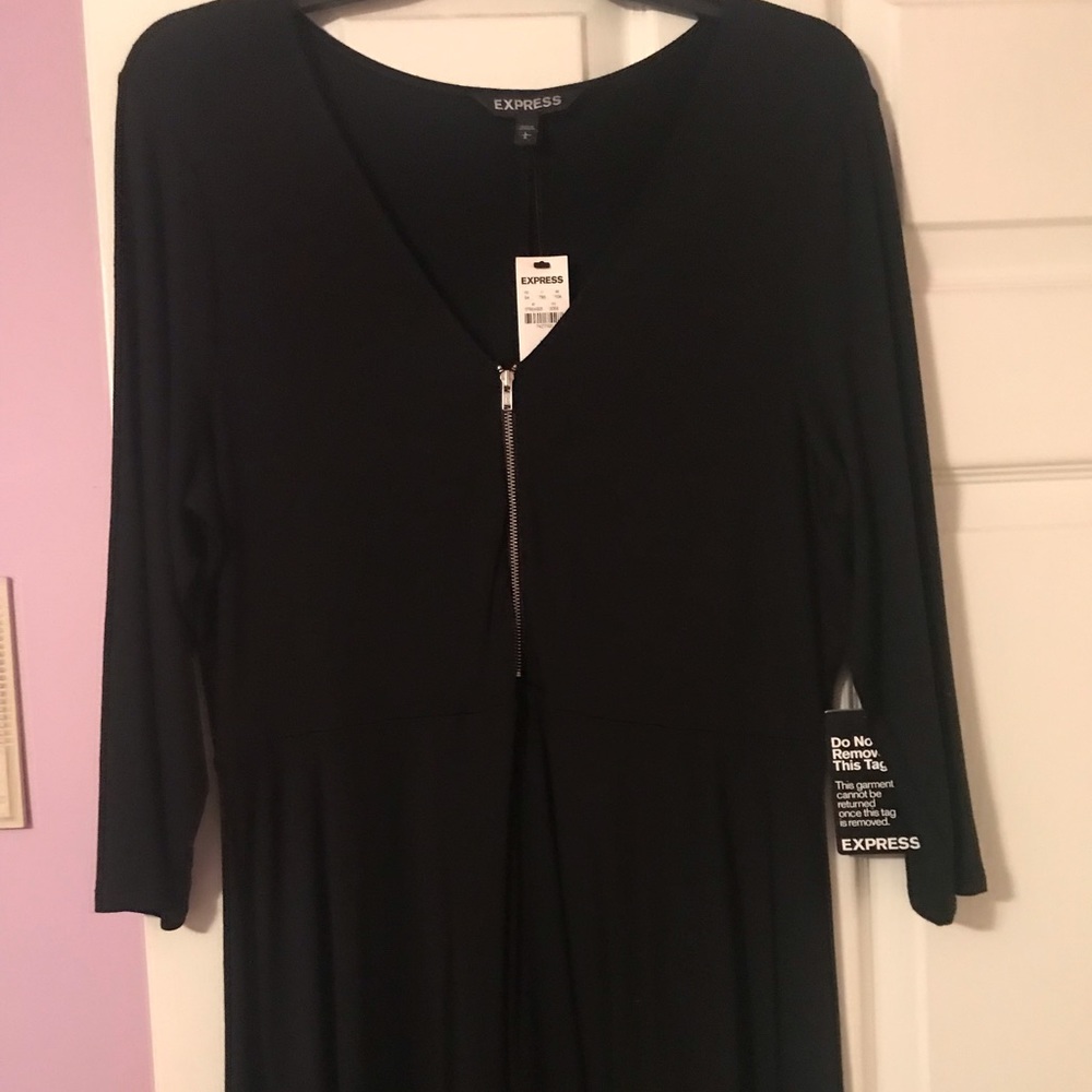Express black knee length dress